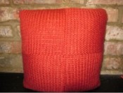 Squared Knitted Cushion